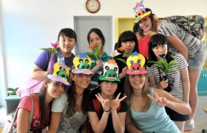 Hat making at a local School